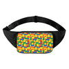 Plastic Building Blocks Pattern Print Waist Bag