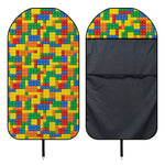 Plastic Building Blocks Pattern Print Waterproof Car Seat Cover