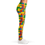 Plastic Building Blocks Pattern Print Women's Leggings