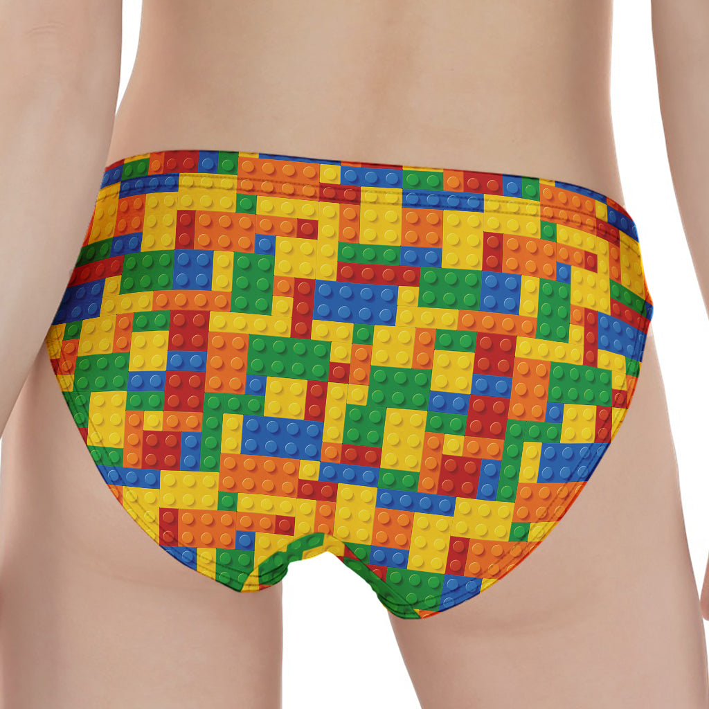 Plastic Building Blocks Pattern Print Women's Panties