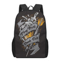 Play Dart Drink Beer Print 17 Inch Backpack
