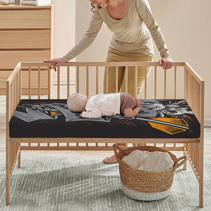 Play Dart Drink Beer Print Baby Crib Sheet