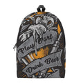 Play Dart Drink Beer Print School Backpack