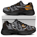 Play Dart Drink Beer Print Black Chunky Shoes
