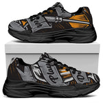 Play Dart Drink Beer Print Black Chunky Shoes