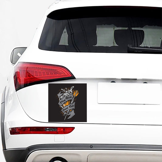 Play Dart Drink Beer Print Car Sticker