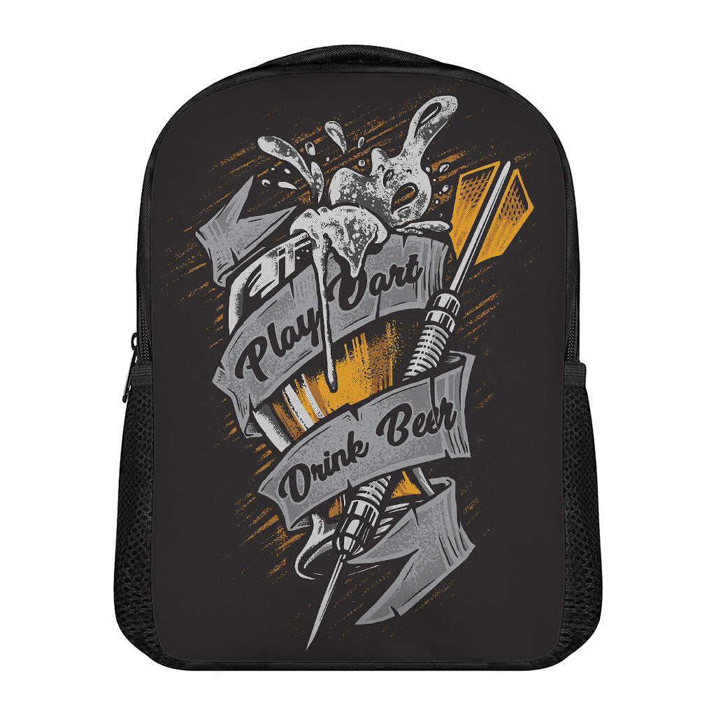 Play Dart Drink Beer Print Casual Backpack