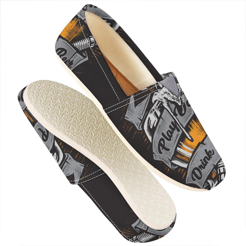 Play Dart Drink Beer Print Casual Shoes