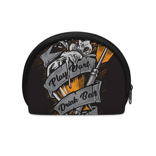 Play Dart Drink Beer Print Coin Purse