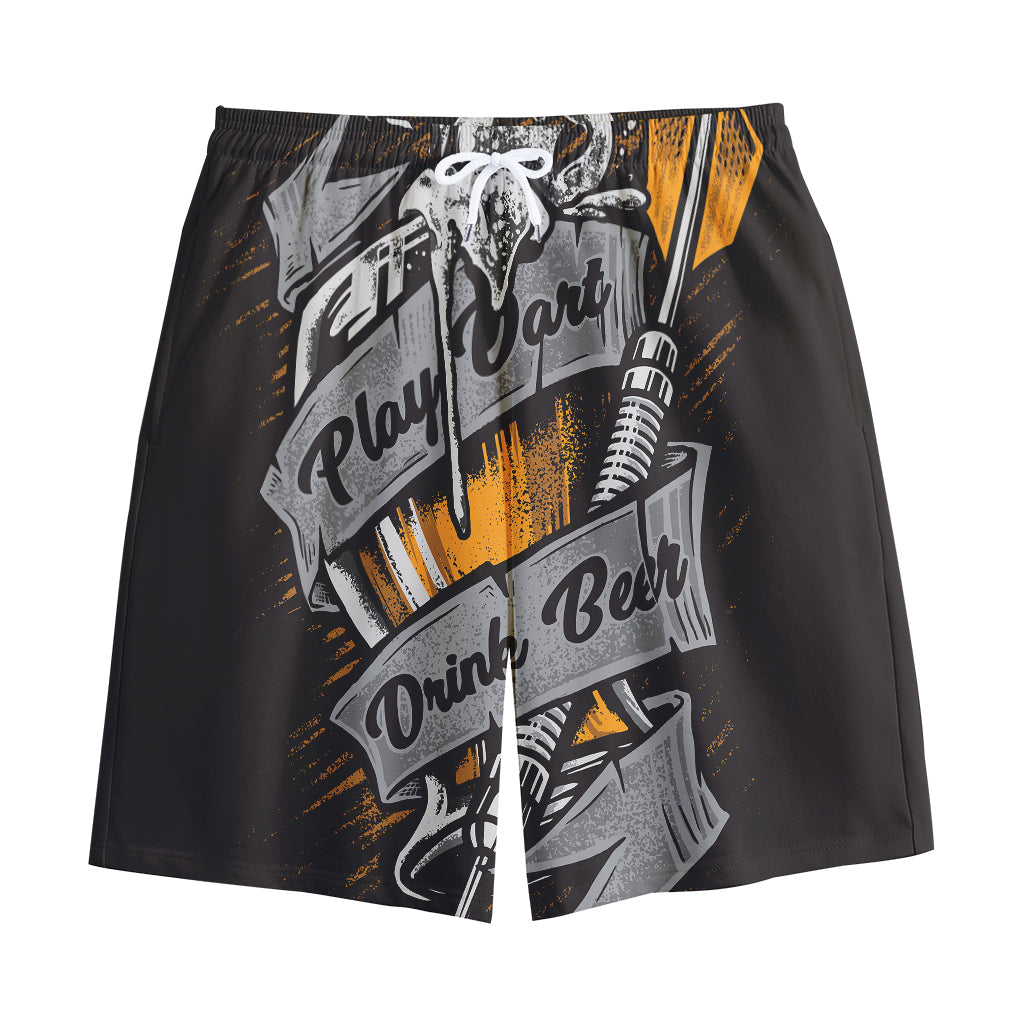 Play Dart Drink Beer Print Cotton Shorts