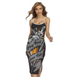 Play Dart Drink Beer Print Cross Back Cami Dress