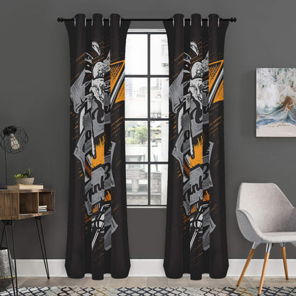 Play Dart Drink Beer Print Curtain