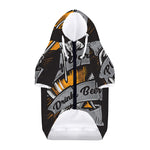 Play Dart Drink Beer Print Dog Zip Up Hoodie