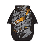Play Dart Drink Beer Print Dog Zip Up Hoodie