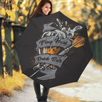 Play Dart Drink Beer Print Foldable Umbrella