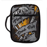 Play Dart Drink Beer Print Front Pocket Bible Bag