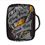 Play Dart Drink Beer Print Front Pocket Bible Bag