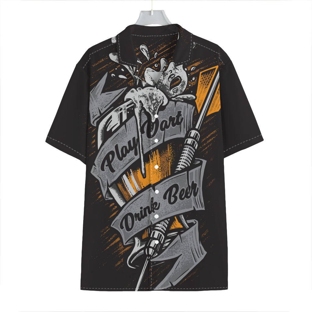 Play Dart Drink Beer Print Hawaiian Shirt