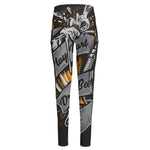 Play Dart Drink Beer Print High-Waisted Pocket Leggings