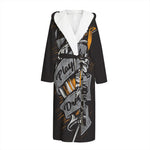 Play Dart Drink Beer Print Hooded Bathrobe