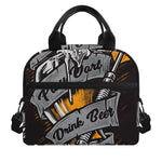 Play Dart Drink Beer Print Insulated Lunch Bag