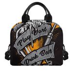 Play Dart Drink Beer Print Insulated Lunch Bag