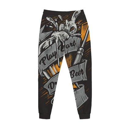 Play Dart Drink Beer Print Jogger Pants
