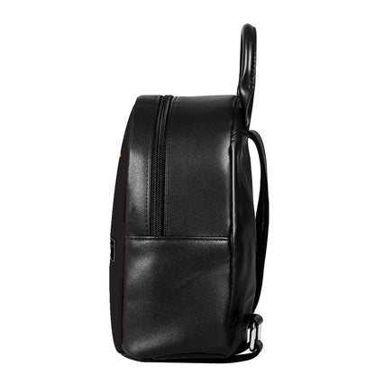 Play Dart Drink Beer Print Leather Backpack