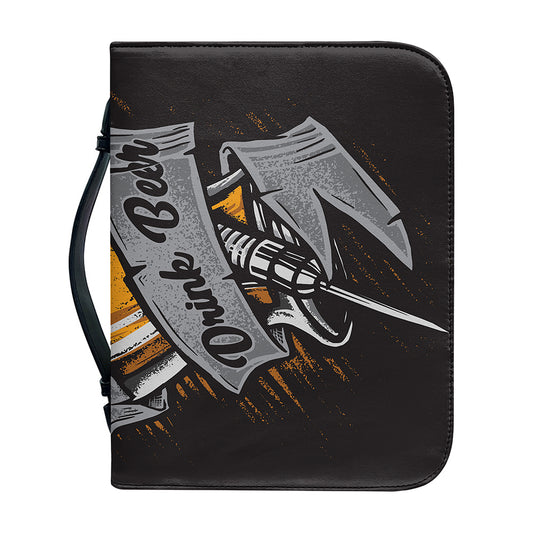 Play Dart Drink Beer Print Leather Bible Cover