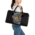 Play Dart Drink Beer Print Leather Duffle Bag