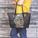 Play Dart Drink Beer Print Leather Tote Bag