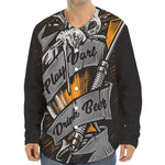 Play Dart Drink Beer Print Long Sleeve Baseball Jersey