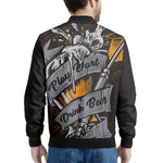 Play Dart Drink Beer Print Men's Bomber Jacket