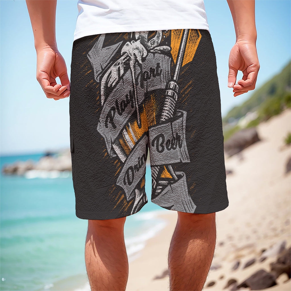 Play Dart Drink Beer Print Men's Cargo Shorts