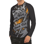 Play Dart Drink Beer Print Men's Long Sleeve Rash Guard