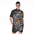 Play Dart Drink Beer Print Men's Romper