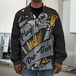 Play Dart Drink Beer Print Men's Shirt Jacket