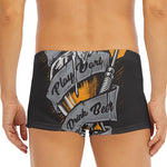 Play Dart Drink Beer Print Men's Short Boxer Briefs