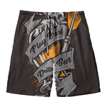 Play Dart Drink Beer Print Men's Swim Trunks