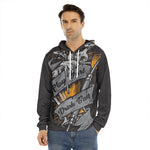 Play Dart Drink Beer Print Men's Velvet Pullover Hoodie