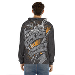 Play Dart Drink Beer Print Men's Velvet Pullover Hoodie