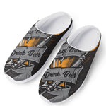 Play Dart Drink Beer Print Mesh Casual Shoes