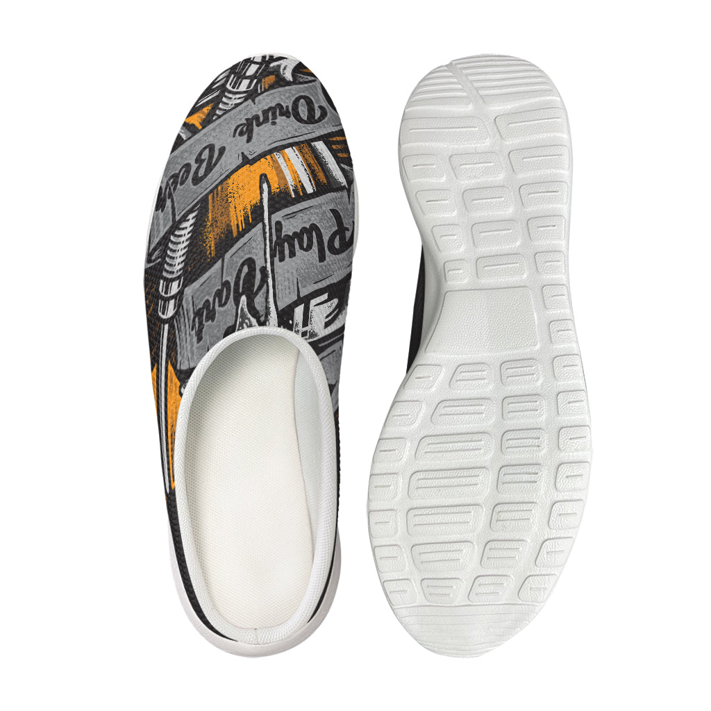 Play Dart Drink Beer Print Mesh Casual Shoes