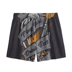 Play Dart Drink Beer Print Mesh Shorts