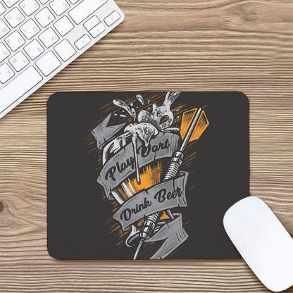 Play Dart Drink Beer Print Mouse Pad