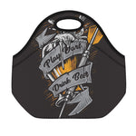 Play Dart Drink Beer Print Neoprene Lunch Bag
