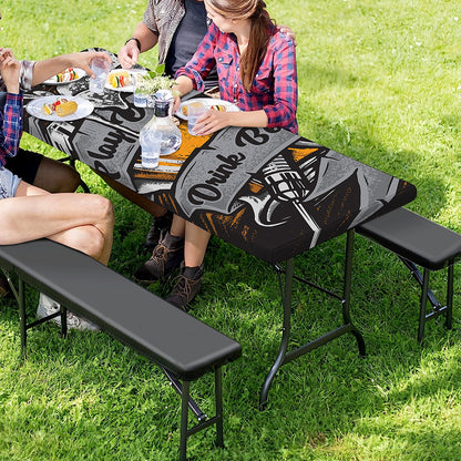 Play Dart Drink Beer Print Picnic Table Cover