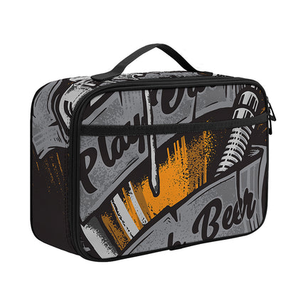 Play Dart Drink Beer Print Portable Lunch Bag