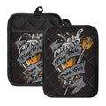 Play Dart Drink Beer Print Pot Holders With Pocket
