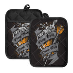 Play Dart Drink Beer Print Pot Holders With Pocket